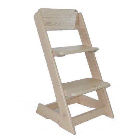 Detská drevená rastúca stolička