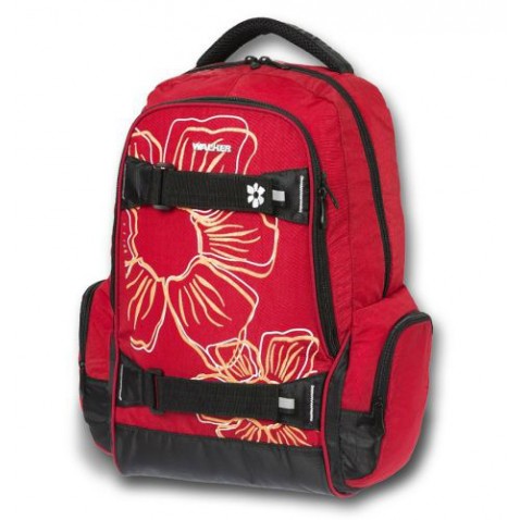 Školský batoh Flower červený