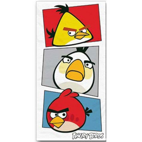 Osuška Angry Birds biela