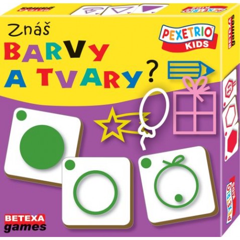 Pexetrio Kids - Poznáš farby a tvary?
