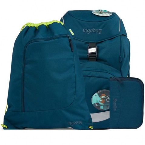 Školský batoh Ergobag prime Eco blue SET