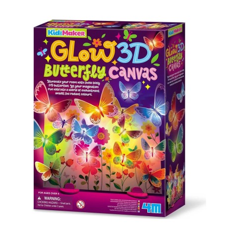 3D Svietiaci obrázok – Motýle
