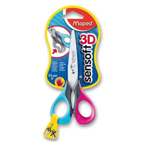Nožnice Maped SenSoft Left pre ľavákov 13 cm, mix farieb