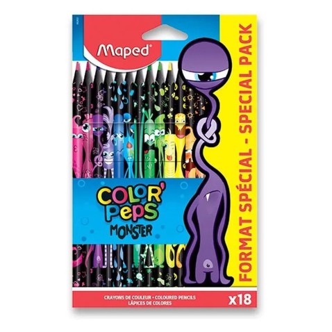 Pastelky Maped Color'Peps Monster 18 farieb