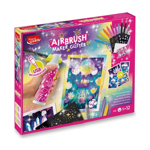 Kreatívna súprava MAPED Airbrush Maker - glitter