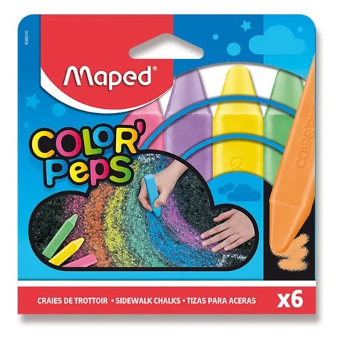 Kriedy na chodník Maped - 6 farieb
