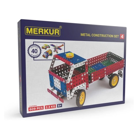 Merkur 4 - Stavebnica, 609 dielikov, 40 modelov