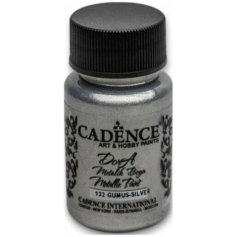 Akrylové farby Cadence Dora Metalic 50ml strieborná