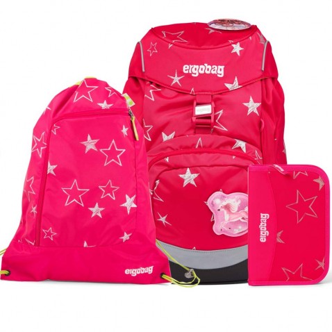 Školský batoh Ergobag prime Ružový SET