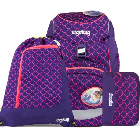 Školský batoh Ergobag prime Fluo ružový SET