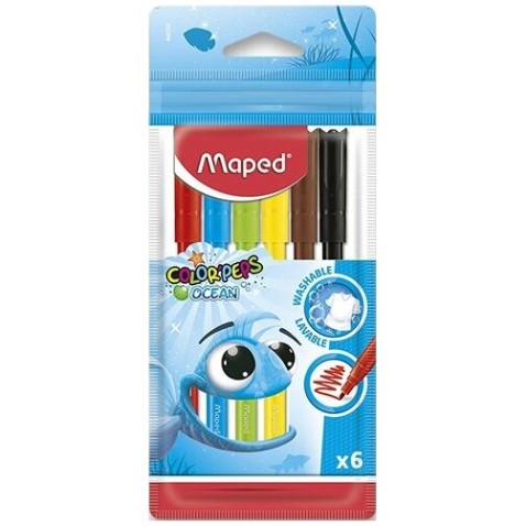 Detské fixky Maped Color'Peps Ocean 6 farieb