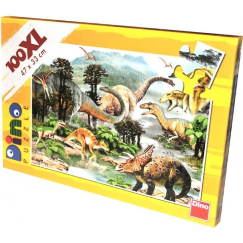 Puzzle Mezi dinosuary 100 dílů