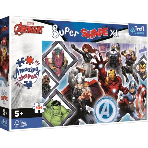 Puzzle Super Shape XL Avengers 104 dielikov