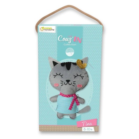 Kreatívna sada detského šitia Avenue Mandarine - mačička Tina