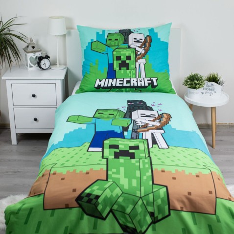Minecraft obliečky Mobs Here