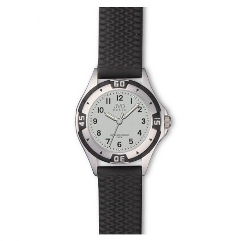 Náramkové hodinky JVD Basic čierno-strieborné