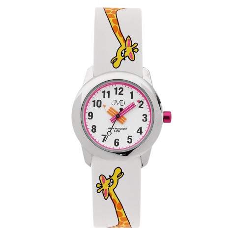 Náramkové hodinky JVD Basic biele Žirafa