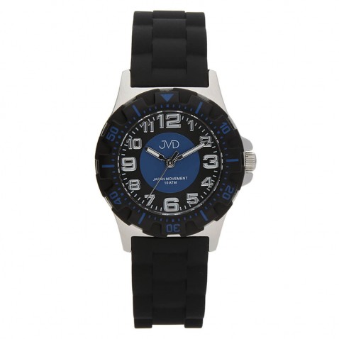 Náramkové hodinky JVD čierno-modré