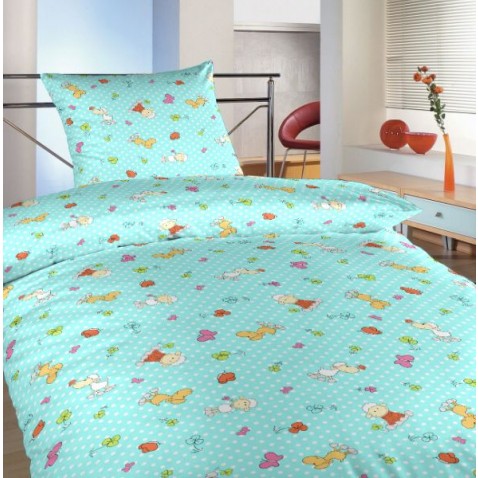 Obliečky Ovečky malé tyrkysové