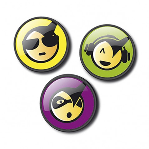 Sada odznakov Nikidom Roller Pins Emoticons Cool