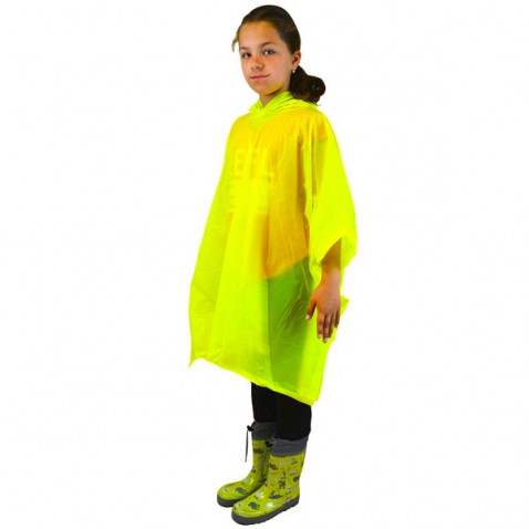 Pončo PVC neónová žltá