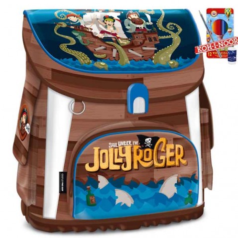 Školská taška Ars Una Real Pirát Jolly Roger
