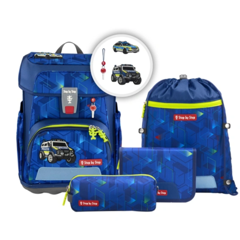Školská aktovka CLOUD Step by Step Police Truck Charly 5dielny set, ARG
