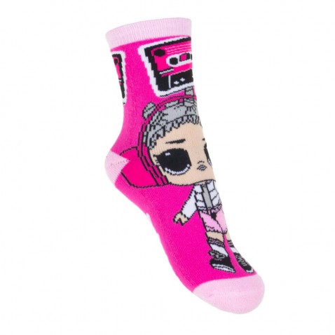Ponožky LOL Surprise tmavo ružové