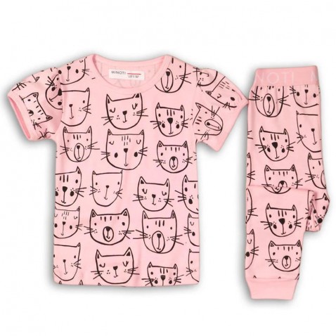 Detské pyžamo mačičky ružové