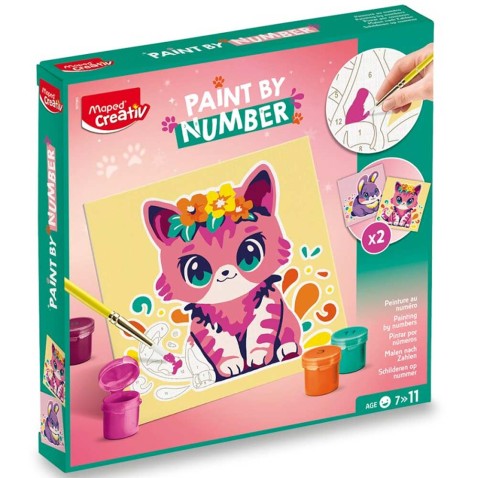 Kreatívna sada Maped Creativ Paint by number - mačka a králik