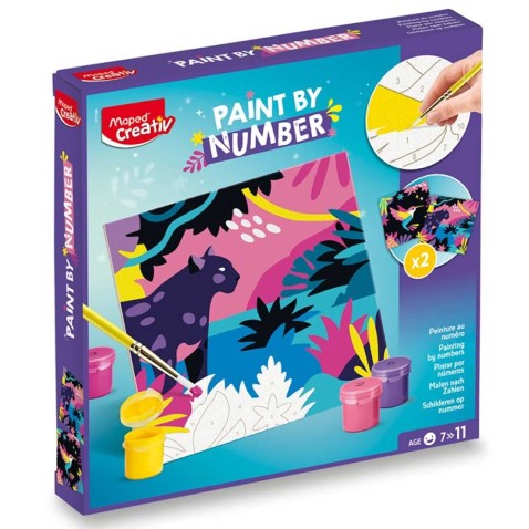 Kreatívne tvorenie Maped Creativ Paint by number - leopard a vták