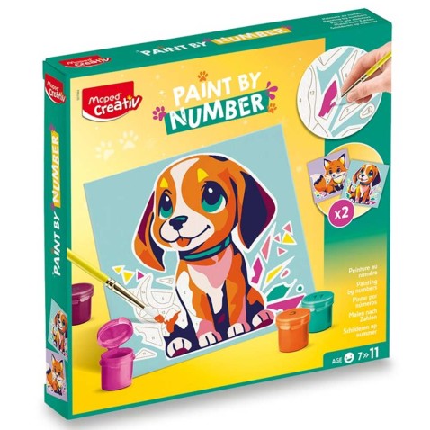 Kreatívna sada Maped Creativ Paint by number - pes a líška