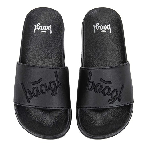 Šľapky BAAGL Logo Black veľ. 42