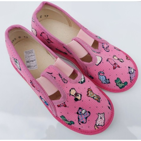 Detské papuče ružové Zvieratá
