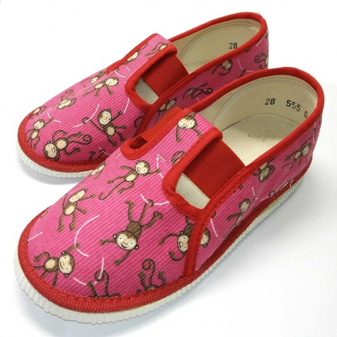 Dievčenské papučky opičky