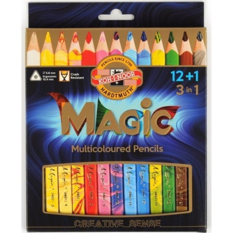 Pastelky KOH-I-NOOR Magic – 12 + 1 ks