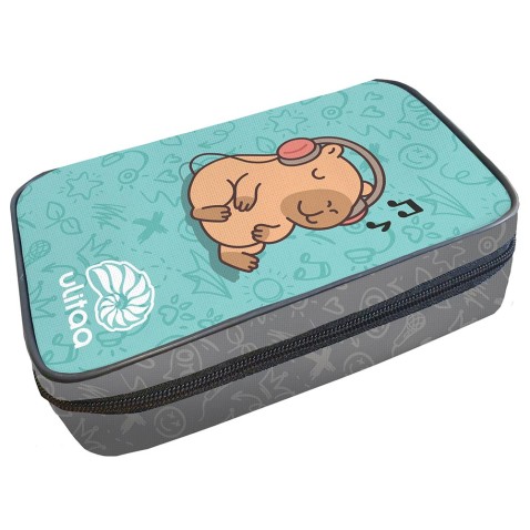 Puzdro na ceruzky Ulitaa Kapybara modrý