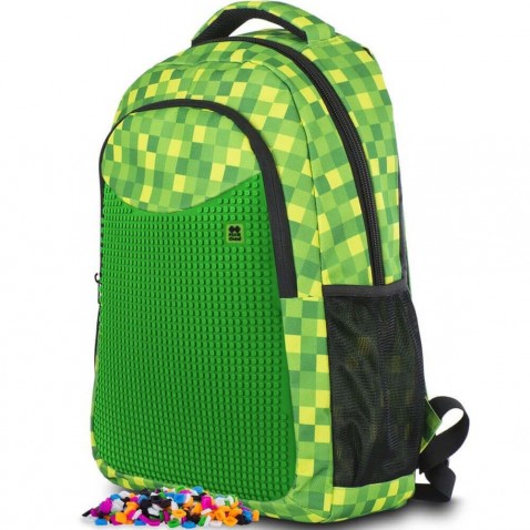 Študentský batoh Pixie Minecraft zelená kocka