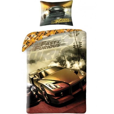 Obliečky Rýchlo a zúrivo gold