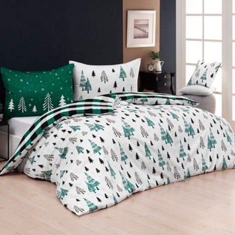 Flanelové obliečky Matějovský Holy green 140/220, 70/90