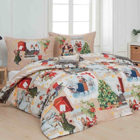 Detské vianočné obliečky Matějovský Christmas Vintage Bavlna deluxe digitál