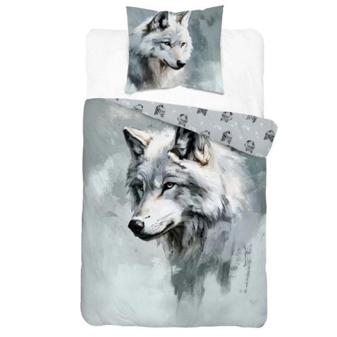 Detské obliečky Vlk akvarel