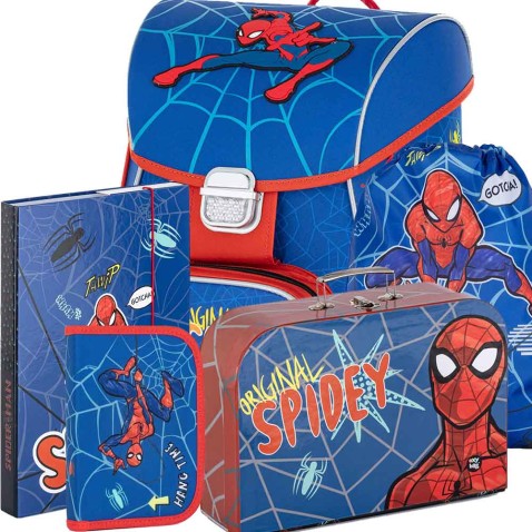 Školská taška Oxybag PREMIUM Spiderman 5dielny set