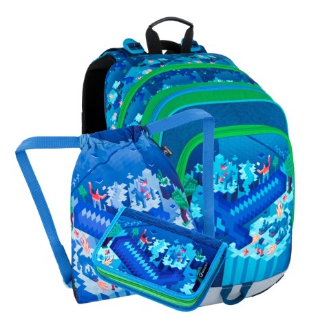 Školský batoh Bagmaster ALFA 21 B malý SET