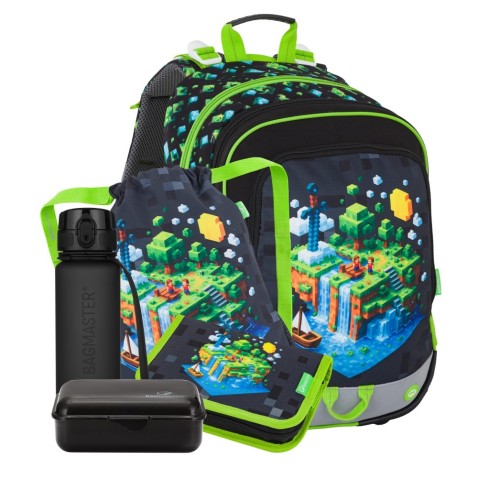 Školský ruksak BagmasterALFA 26 B veľký set