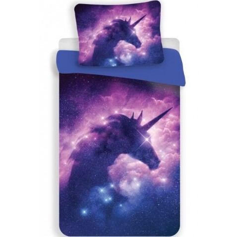 3D Obliečky Jednorožec purple micro