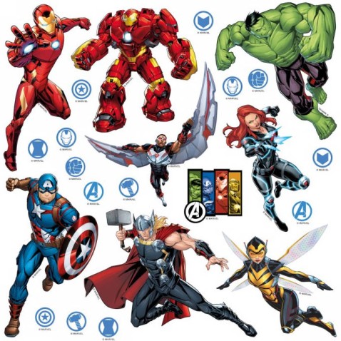 Dekorácia na stenu Marvel Avengers 30 x 30 cm