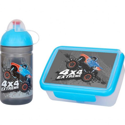 SET Monster Truck + zdravá fľaša + krytka