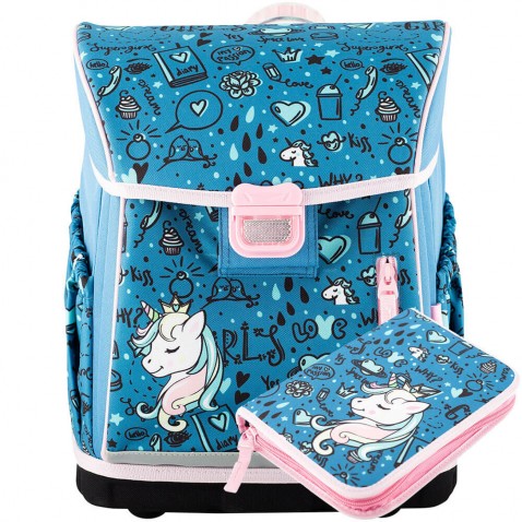 Školská taška pre prváčikov Hama Unicorn 2dielny SET