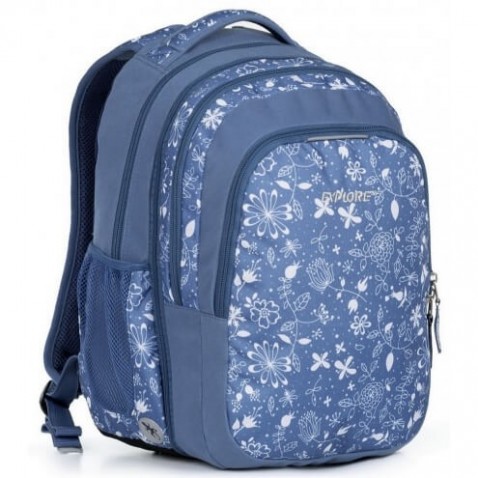 Školský batoh EXPLORE BAR Flowers 2 v 1